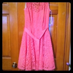 Cute peach lace dress
